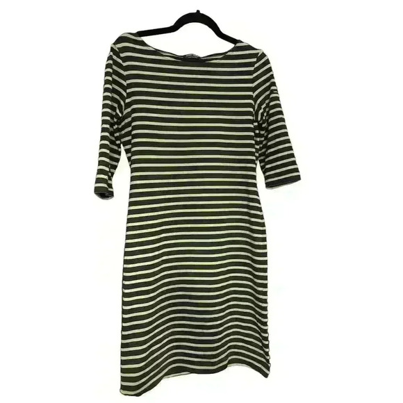 Saint James Dresses & Skirts - Saint James Women's Striped Dress Size 8 Green Navy Knee Length Casual